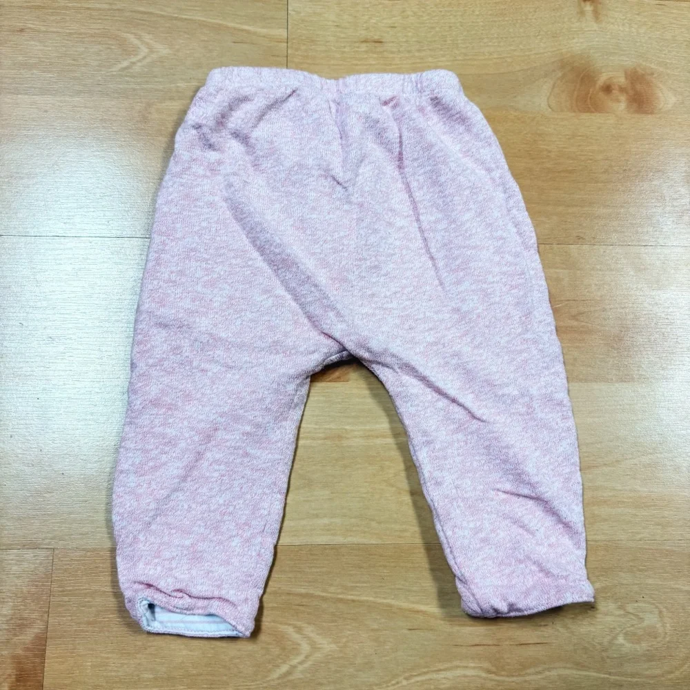 Baby Gap Pink 2-Piece Reversible Hooded Bear Top & Bottoms Set Baby 6-12M